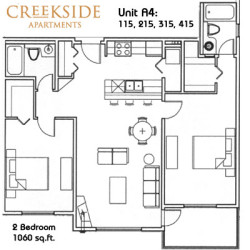 Creekside Apartments Floor Plans