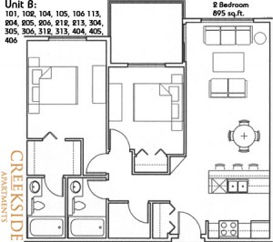 Creekside Apartments Floor Plans