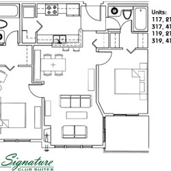 Signature Club Suites Floor Plans