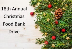 Christmas food bank drive 18th annual